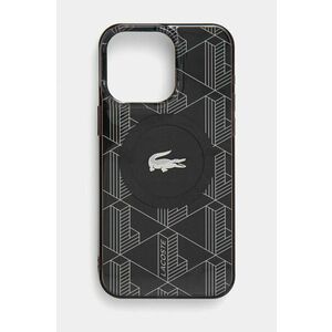 Lacoste husa pentru telefon iPhone 15 Pro Max 6.7 culoarea negru, LCHMP15XUBSK imagine