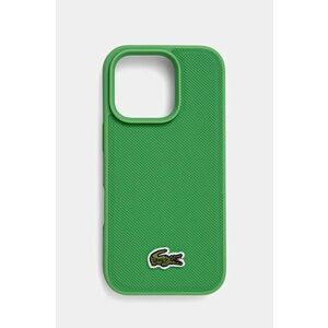 Lacoste husa pentru telefon iPhone 16 Pro 6.3 culoarea verde, LCHMP16LPVCN imagine