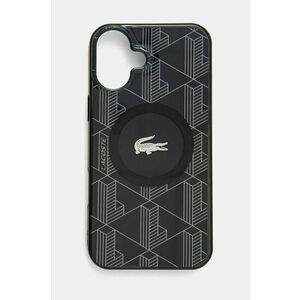 Lacoste husa pentru telefon iPhone 16 Plus 6.7 culoarea negru, LCHMP16MUBSK imagine