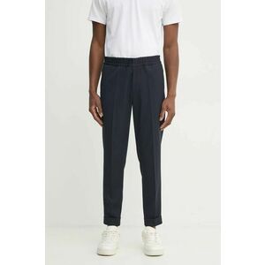 Filippa K pantaloni din lana culoarea albastru marin, drept, 29110 imagine