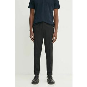 Filippa K pantaloni din lana culoarea negru, drept, 29110 imagine