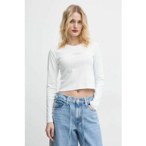 Levi's longsleeve din bumbac culoarea alb, A8796 imagine