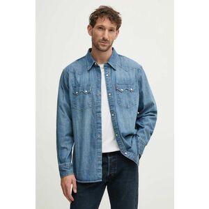 Levi's camasa jeans barbati, cu guler clasic, relaxed, A5751 imagine