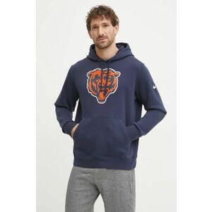 Nike bluza Chicago Bears barbati, culoarea albastru marin, cu glugă, cu imprimeu, NKDK-41L-7Q-N09 imagine