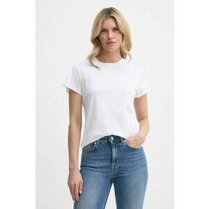 Filippa K tricou din bumbac femei, culoarea alb, 28904 imagine