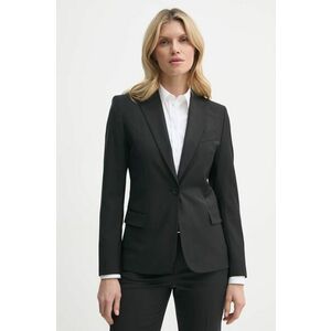 Filippa K geaca de lana culoarea negru, un singur rand de nasturi, neted, 29107 imagine