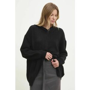 Answear Lab cardigan de lana culoarea negru imagine