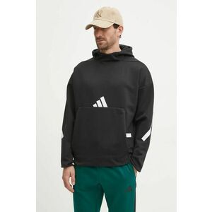 adidas bluză Z.N.E. bărbați, culoarea negru, cu glugă, cu imprimeu, JP0371 imagine