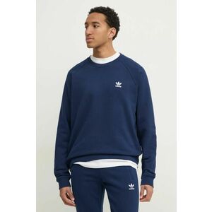 adidas Originals hanorac de bumbac Essential bărbați, culoarea bleumarin, uni, JD2414 imagine