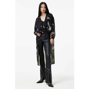 AllSaints bluză AVALA femei, culoarea negru, cu imprimeu, W108PB imagine