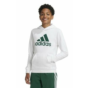 adidas bluză copii U BL HOODIE culoarea alb, cu glugă, cu imprimeu, IV7325 imagine