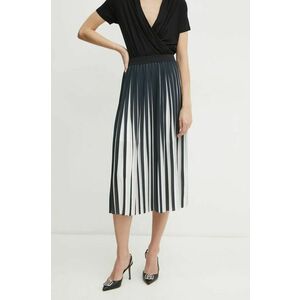 Karl Lagerfeld fustă culoarea negru, midi, evazați, A1W12026 imagine