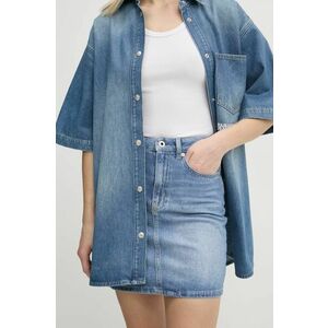 Karl Lagerfeld Jeans fustă din denim mini, creion, A1W12025 imagine