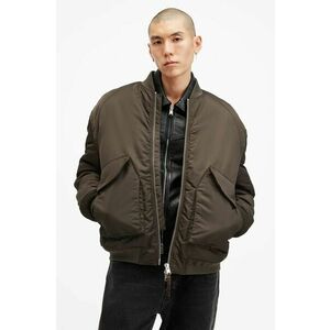 AllSaints geacă bomber HAWK bărbați, culoarea verde, de tranziție, M049OB imagine