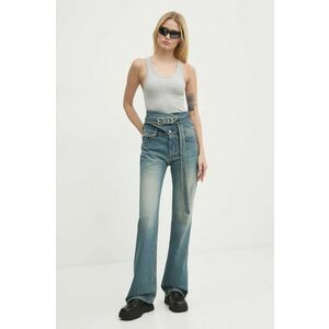 Y/Project jeans WRAP BELT JEANS femei high waist, 107PA006 imagine