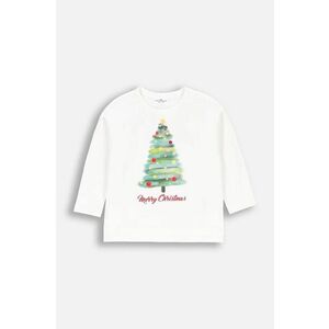 Coccodrillo longsleeve copii culoarea bej, MERRY XMAS imagine