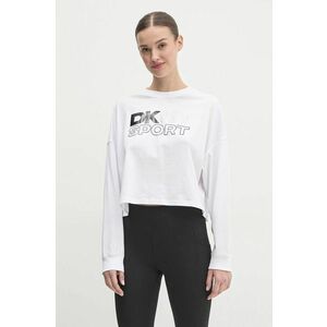 Dkny longsleeve din bumbac culoarea alb, DP5T1117 imagine