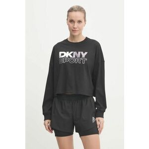 Dkny longsleeve din bumbac culoarea negru, DP5T1117 imagine