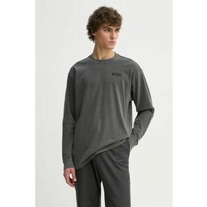 G-Star Raw longsleeve din bumbac culoarea gri, uni, D25163-C756 imagine