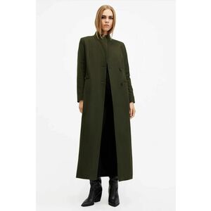 AllSaints palton de lana SONNIE culoarea verde, de tranzitie, W082OB imagine