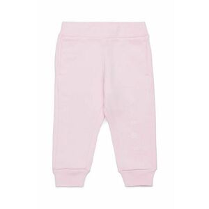 Marni pantaloni de trening din bumbac pentru bebeluși MP192B TROUSERS culoarea roz, cu imprimeu, M01436 imagine