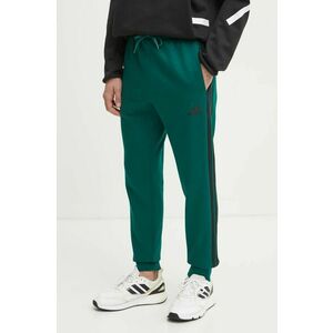 adidas pantaloni de trening Essentials culoarea verde, cu imprimeu, JD1860 imagine