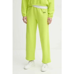 American Vintage pantaloni de trening culoarea verde, uni, IZU05AE25 imagine