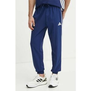 adidas pantaloni Essentials bărbați, culoarea bleumarin, cu imprimeu, JE6403 imagine