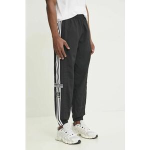 adidas Originals pantaloni Adibreak bărbați, culoarea negru, cu imprimeu, JD4257 imagine