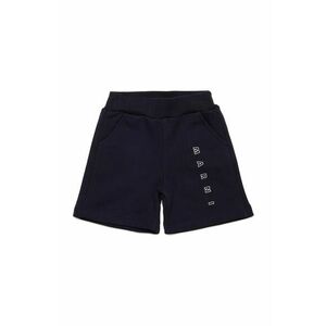 Marni pantaloni scurți din bumbac pentru bebeluși MP193B SHORTS culoarea bleumarin, cu imprimeu, M01403 imagine