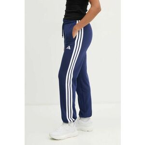 adidas pantaloni de trening Essentials culoarea bleumarin, cu imprimeu, JD5307 imagine