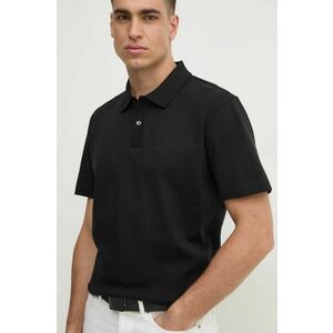 BOSS polo de bumbac culoarea negru, uni, 50531402 imagine