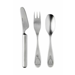 Stelton set de tacâmuri pentru copii Pingo 3-pack culoarea gri imagine