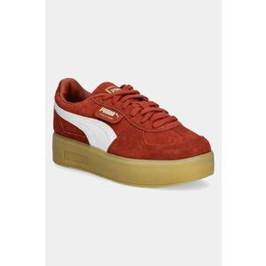 Puma sneakers din piele întoarsă Palermo Elevata Wns culoarea portocaliu, 399348 imagine