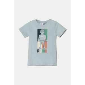 Puma tricou de bumbac pentru copii X PLAYMOBIL cu imprimeu, 627388 imagine