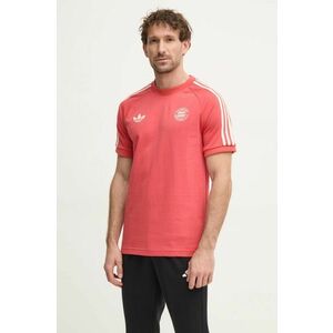 adidas Originals tricou F.C. BAYERN bărbați, culoarea portocaliu, cu imprimeu, IY0046 imagine