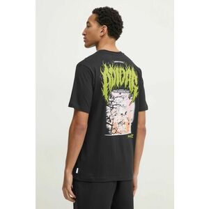 adidas Originals tricou din bumbac Q12 TS DEATH bărbați, culoarea negru, cu imprimeu, JP2678 imagine