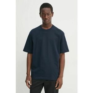 Filippa K tricou din bumbac bărbați, culoarea bleumarin, uni, 29040 imagine