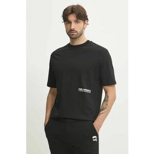 Karl Lagerfeld tricou din bumbac bărbați, culoarea negru, cu imprimeu, 551230.755192 imagine