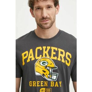 Nike tricou din bumbac Green Bay Packers bărbați, culoarea gri, cu imprimeu, N199-06F-7T-5F1 imagine