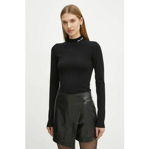 Karl Lagerfeld pulover femei, culoarea negru, light, cu turtleneck, A1W18006 imagine