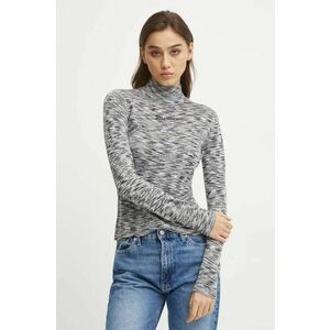 Karl Lagerfeld Jeans pulover femei, culoarea gri, light, cu turtleneck, A1W18025 imagine