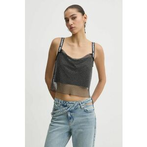 Karl Lagerfeld Jeans top culoarea negru, cu imprimeu, A1W11010 imagine