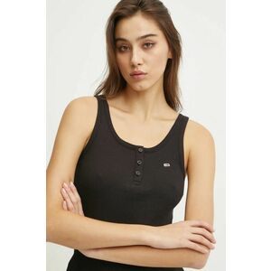 Tommy Jeans top femei, culoarea negru, DW0DW19492 imagine