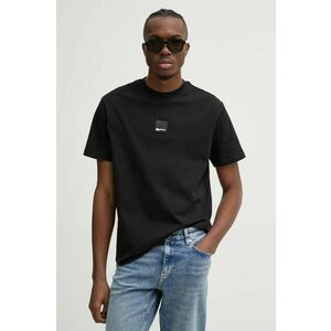 Karl Lagerfeld Jeans tricou din bumbac bărbați, culoarea negru, cu imprimeu, A1M17011 imagine