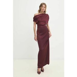 Answear Lab rochie culoarea bordo, maxi, mulata imagine