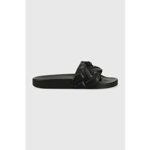 Kurt Geiger London papuci Meena Eagle Drench femei, culoarea negru 8650300979 imagine