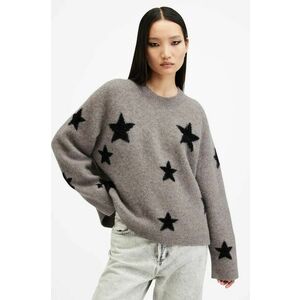 AllSaints pulover de lână STARLET femei, culoarea bleumarin, W136KB imagine