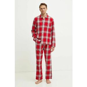 Gant pijamale de bumbac culoarea roșu, cu imprimeu, 902449000 imagine