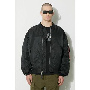 Alpha Industries geacă bomber MA-1 CS bărbați, culoarea negru, de tranziție, oversize, 136136 imagine